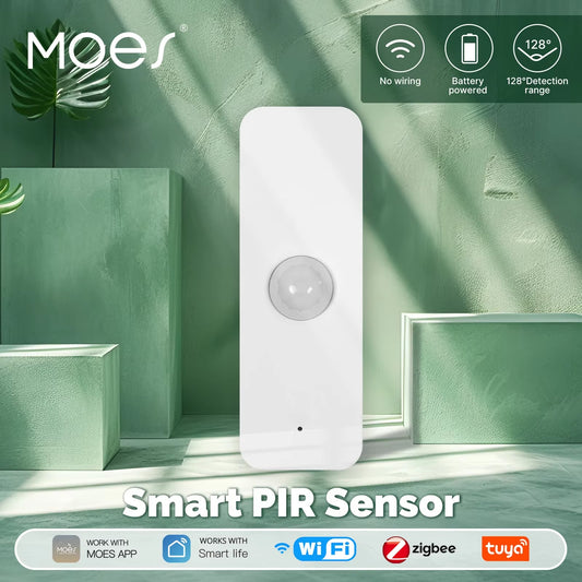  Tuya Smart Motion Sensor - Wifi/Zigbee PIR Human Body Detection, Home Security & Automation, Battery Powered