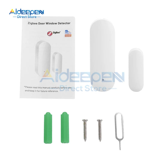 Tuya/Ewelink Smart Home Wifi Door Sensor Alarm Window Door Open/Closed Detectors Security Protection Smart Life Voice for Alexa