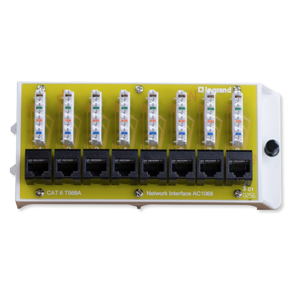 On-Q/Legrand 8 Port Cat6 Network Interface Module