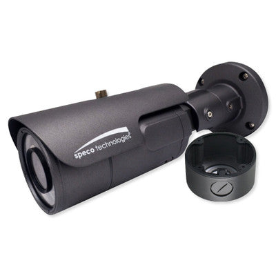 Speco 4K FIT Bullet IP Camera, 3.6-11mm Motorized Lens With Junction Box, Dark Grey