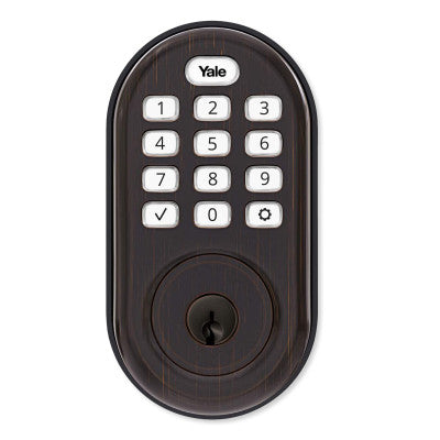 Yale Push-Button Deadbolt Assure Lock®, Standalone (No Smart Module), Oil Rubbed Bronze