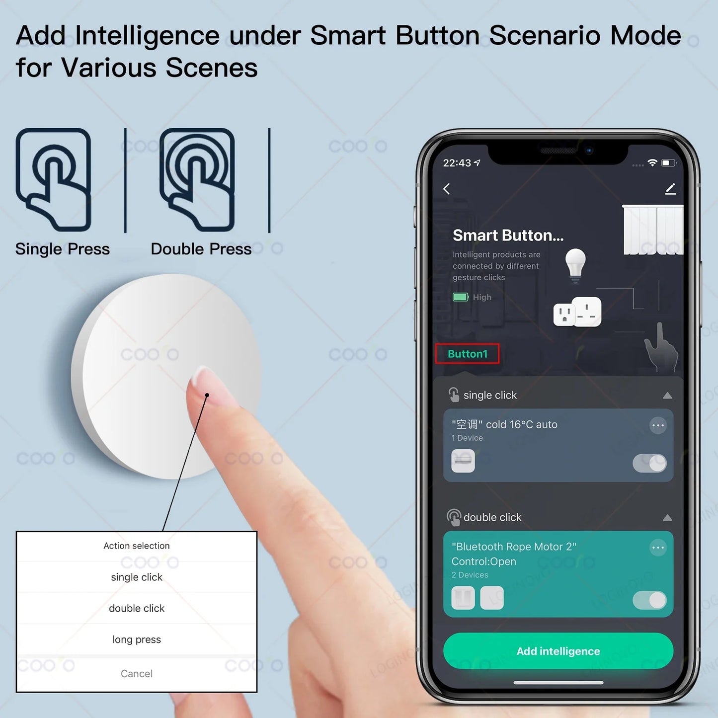 Tuya Zigbee Button Wireless Smart Scene Switch Automation Scenario Controller Smart Life Gadgets Need Zigbee Gateway