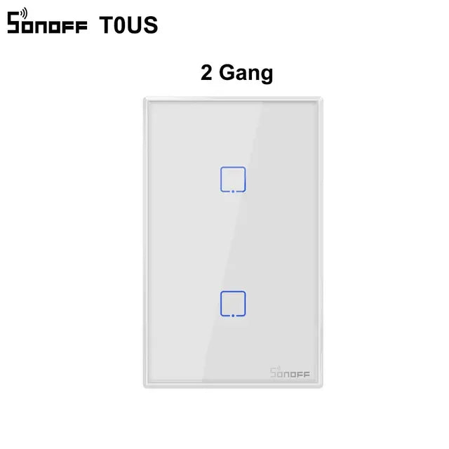 SONOFF T0US TX Wifi Smart Wall Light Switch Timer 1/2/3 Gang Support Voice/APP/Touch Control Works With Alexa Google Home IFTTT