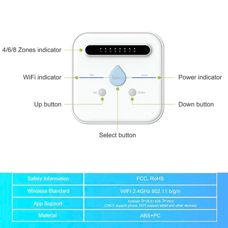 WIFI Connect Smart Watering Timer Garden Irrigation Controller Waterproof Water Valve Irrigation Timer Smart Watering System