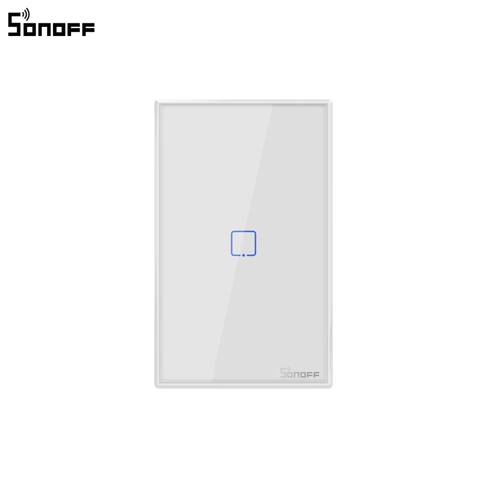 Sonoff T2 US Smart Wifi Wall Light Switch 1 2 3 Gang Touch/WiFi/433 RF/APP Remote Smart Home Wall Touch Switch Works with Alexa