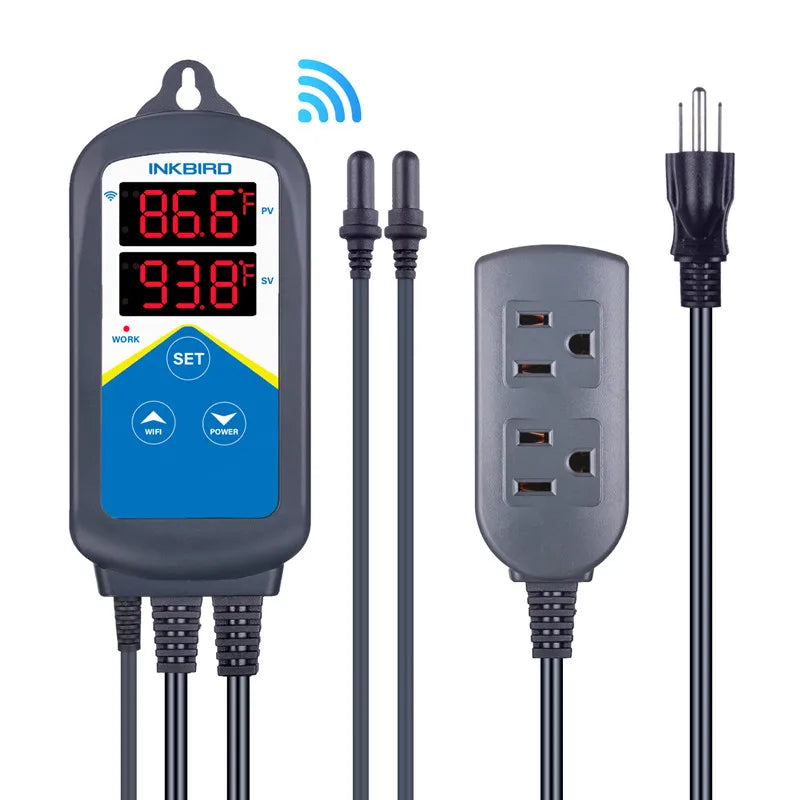 INKBIRD ITC-306A WIFI Dual Heating Temperature Controller Thermometer Aquarium Thermostat With 2 Probes for Fish Tank