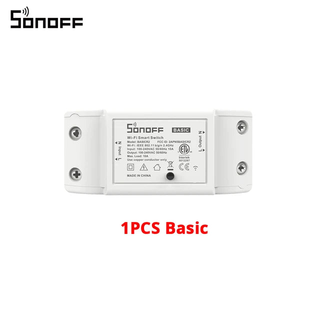 Original Sonoff 10A Wifi Smart Switch Remote Wireless Timer Light Switch Intelligent Universal DIY Smart Home Automation Module