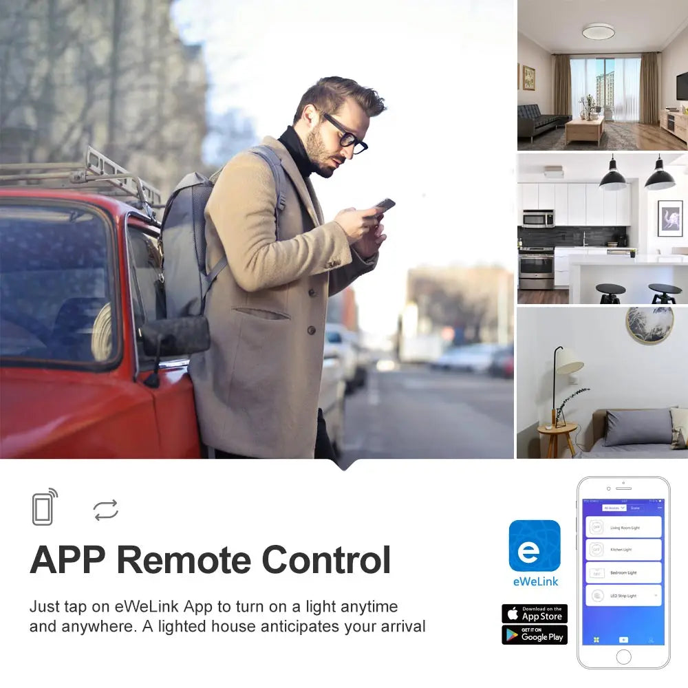 Hot Sale SONOFF RF R2 WiFi Switch,Smart On Off Light Switches Support APP/433 RF/Voice Remote Control Universal DIY Module