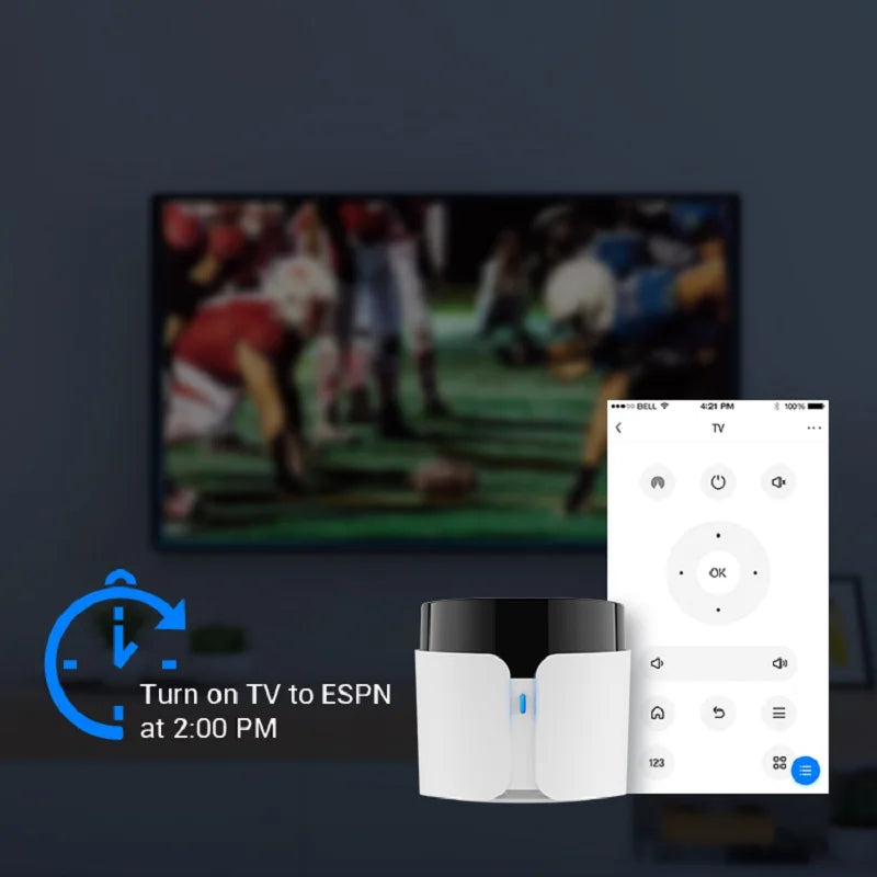Bestcon RM4C mini RM4C pro Universal Wifi IR RF Remote Control Compatible Alexa Google Assistant For TV Use Broadlink APP
