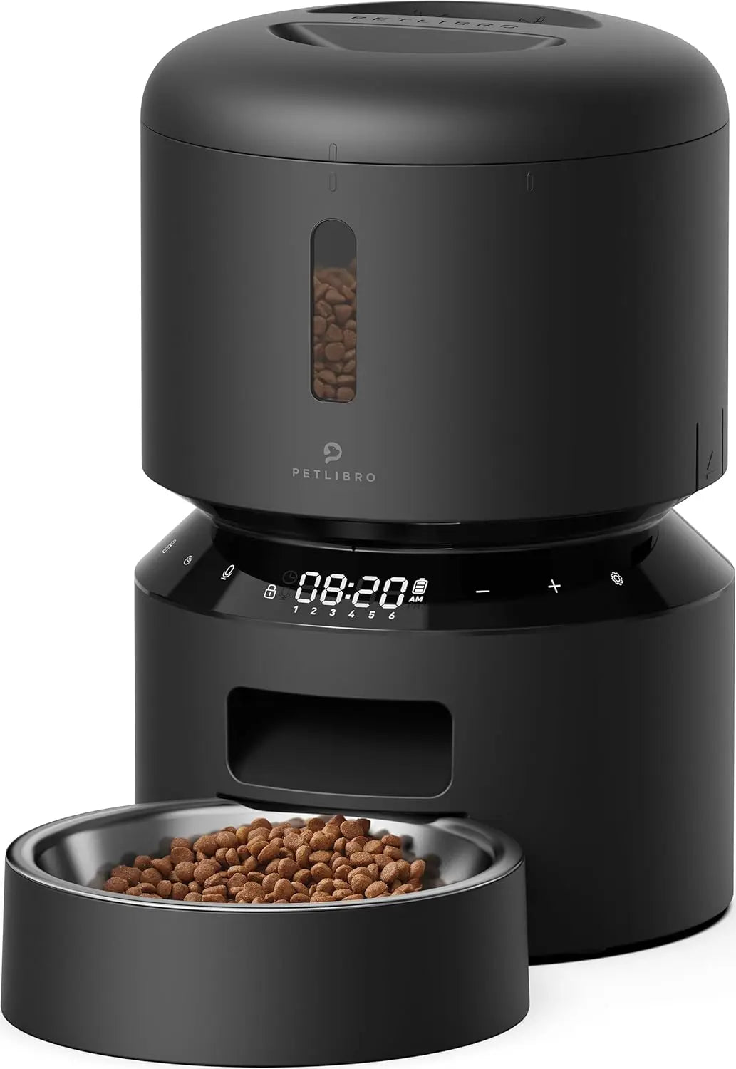 Automatic Cat Feeder, 5G WiFi Automatic Pet Feeder with Freshness Preservation, 5L Timed Cat Feeders with Low Food Sensor