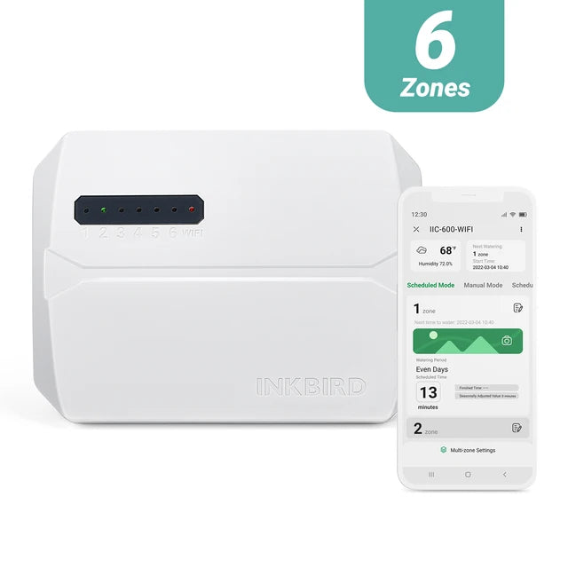 220V Wi-Fi Smart Sprinkler Controller Automatic Water Timer 6/8 Zone Household Outdoor Irrigation Timer Garden Watering Tool