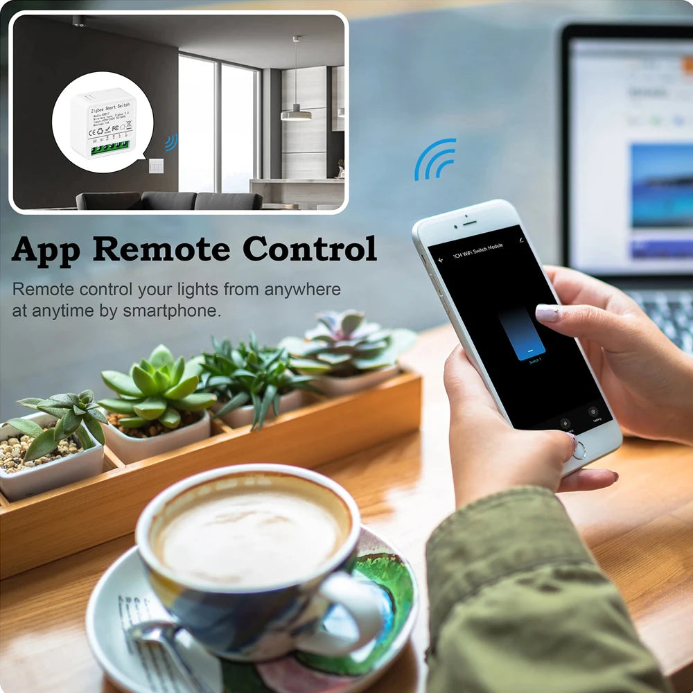 eWeLink App Mini ZigBee3.0 Smart Switch DIY Breaker Relay Module For SmartThings Alice Alexa Google Home Assistant Zigbee2MQTT