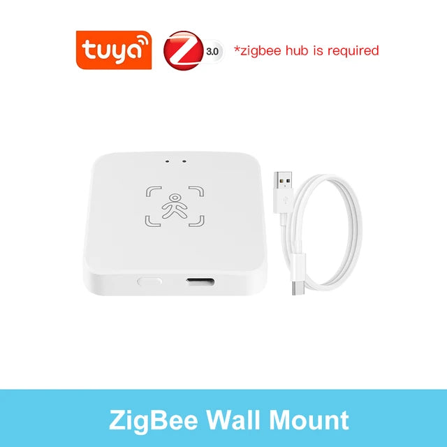 Tuya ZigBee Wireless MmWave Human Presence Motion Sensor With Luminance/Distance Detection Radar PIR Sensor For Home Automation
