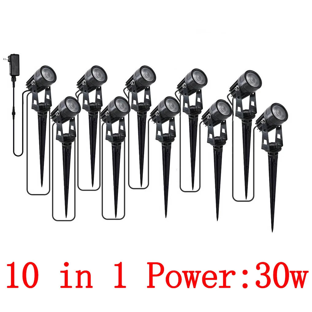 AC85-265V 2/4/6/8/10 in 1Outdoor led mobile phone APP garden lawn lamp splicing Bluetooth WiFi smart plug-in floor lamp