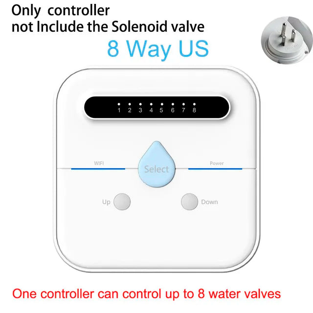 WIFI Connect Smart Watering Timer Garden Irrigation Controller Waterproof Water Valve Irrigation Timer Smart Watering System