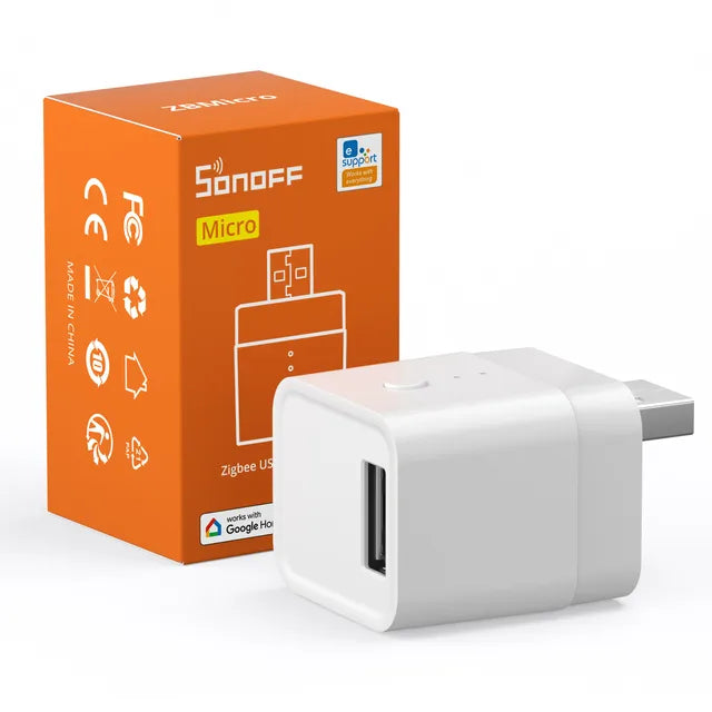SONOFF ZBMicro Zigbee USB Smart Adaptor 36W eWeLink App Remote Control Works With SONOFF iHost SONOFF NSPanel Pro, ZB Bridge Pro