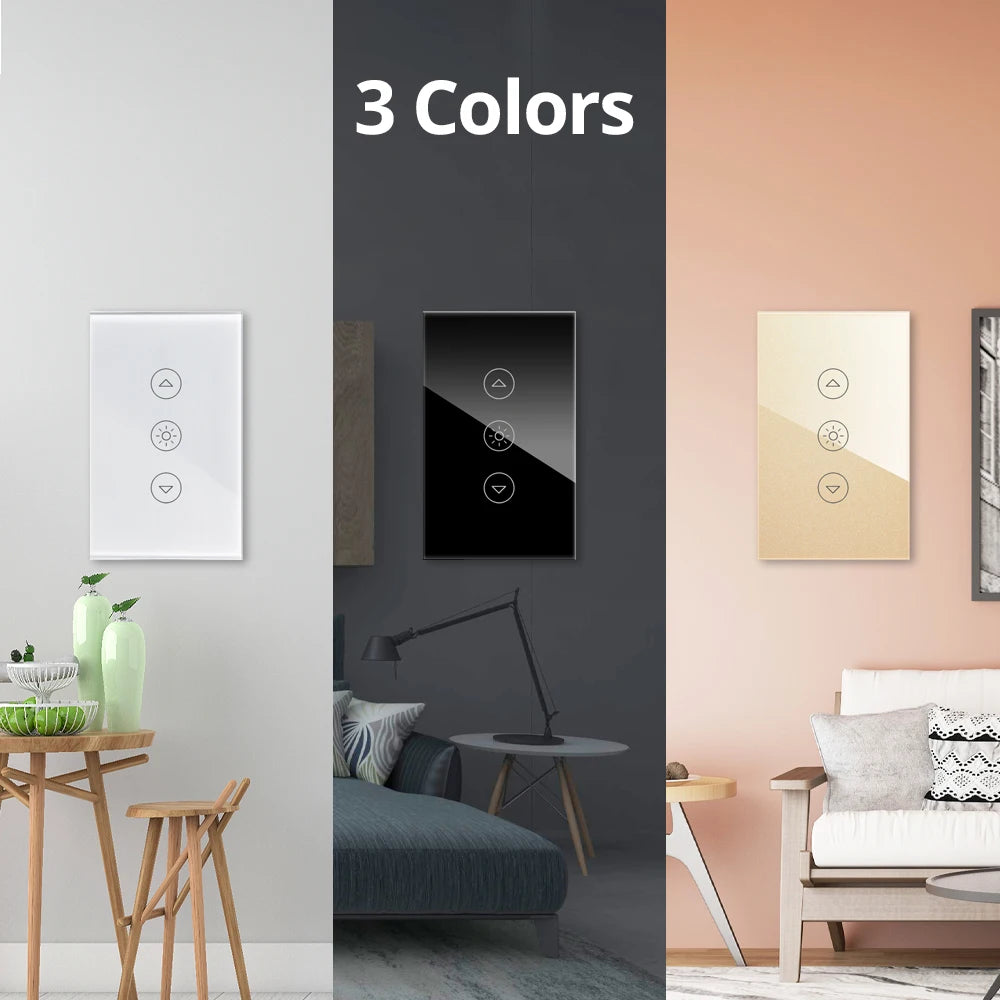 Wallpad Dimmer Wifi Touch Switch US Smart Home Switches Ewelink App Works With Google Home Alexa Voice Control 500W AC90-250V