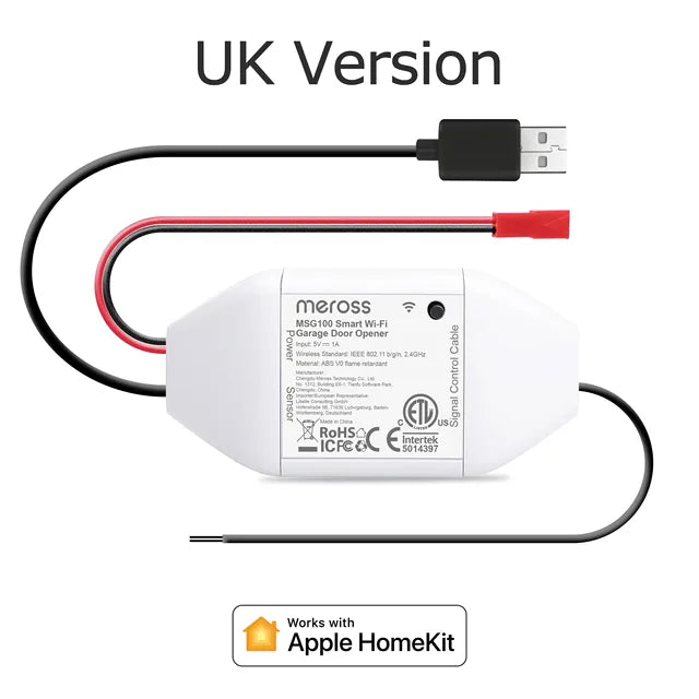 Meross HomeKit Automatic Smart WiFi Garage Door Opener Door Sensors Controller Remote Control Support Alexa Google Home