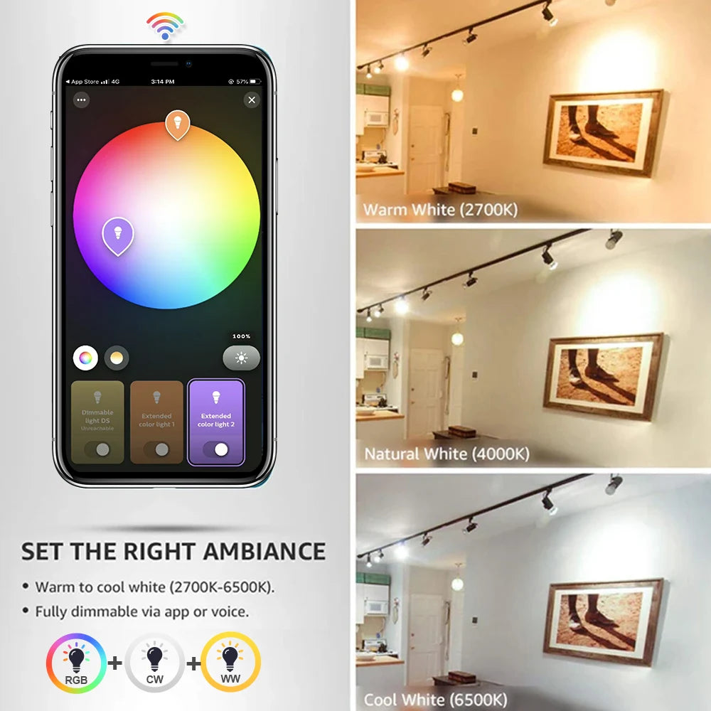 Ewelink GU10 Zigbee Led Light Bulb Wifi Smart Led Lamp RGB CW WW Spotlights Led Bulbs Work With Alexa Google Yandex Smartthings