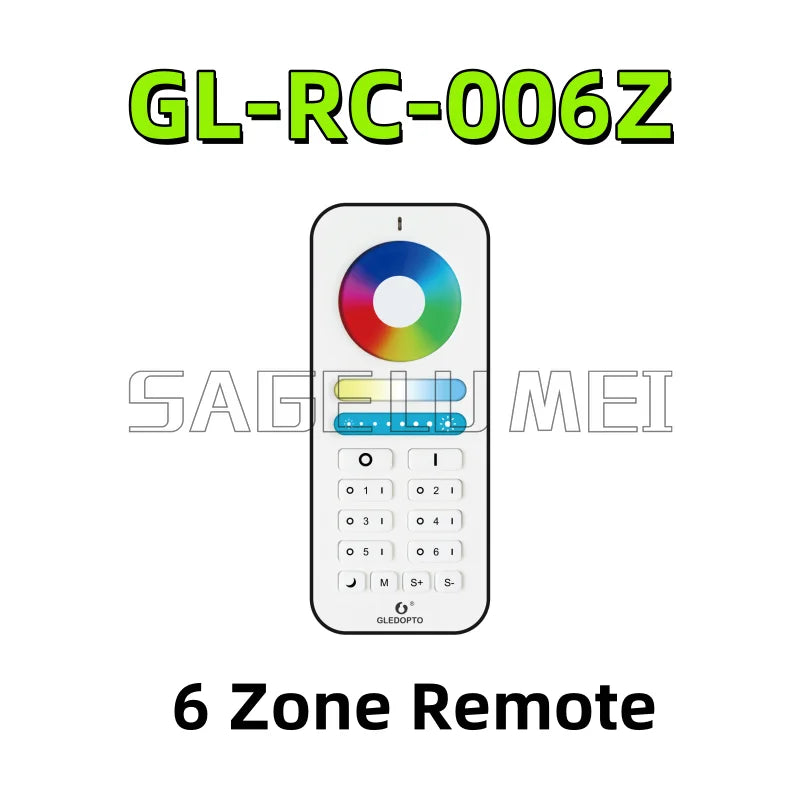 Zigbee 3.0 LED Strip Controller RGBCCT Pro 15A GLEDOPTO Current Work with Hu/e Tuya SmartThings App 2.4G RF Remote Control Voice