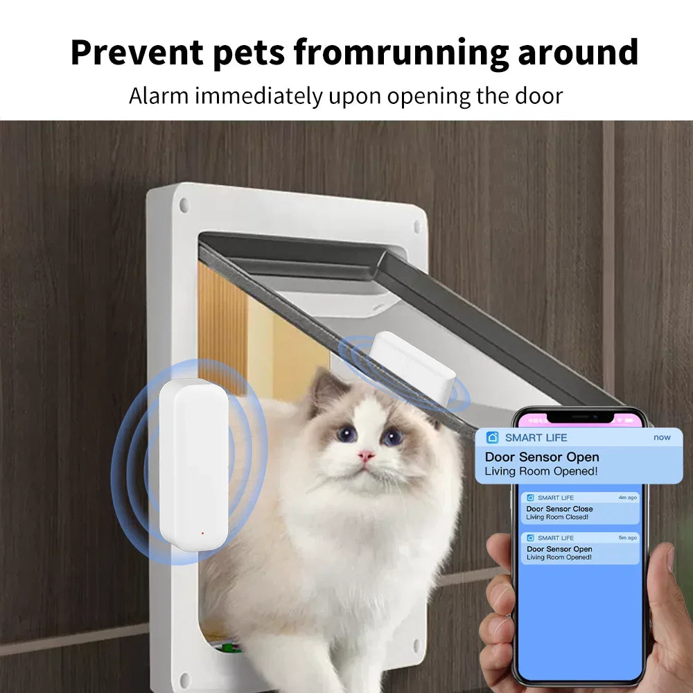 Zitech Zigbee 3.0 Door Sensor Window Sensor Contact Sensor For Smart Home Smart Life APP Remote Control Compatible with Alexa