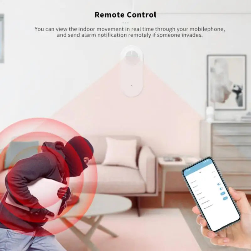 tenky Tuya Zigbee/WiFi Human Presence Detector Smart Human Body PIR Sensor Detector Motion Sensors Support Home Assistant