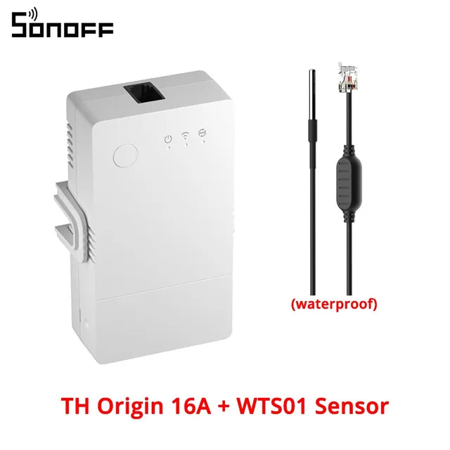 SONOFF TH Origin Wifi Switch Smart Home Controller Temperature Humidity Monitor Switch 20A Max SONOFF TH10/16 Upgrade Version