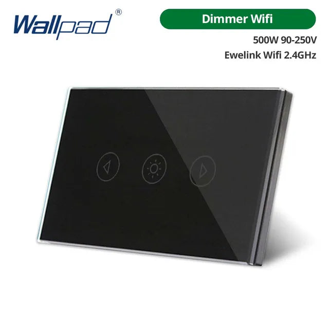 Wallpad Dimmer Wifi Touch Switch US Smart Home Switches Ewelink App Works With Google Home Alexa Voice Control 500W AC90-250V