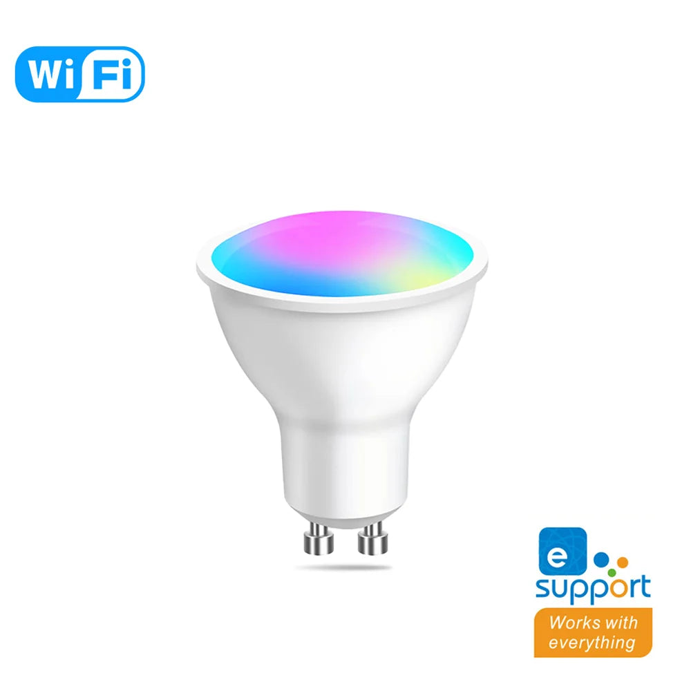 Ewelink GU10 Zigbee Led Light Bulb Wifi Smart Led Lamp RGB CW WW Spotlights Led Bulbs Work With Alexa Google Yandex Smartthings