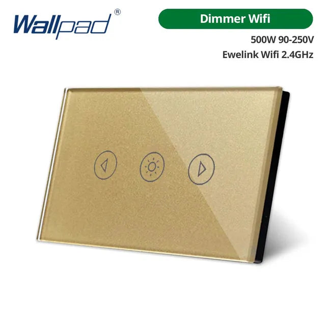 Wallpad Dimmer Wifi Touch Switch US Smart Home Switches Ewelink App Works With Google Home Alexa Voice Control 500W AC90-250V
