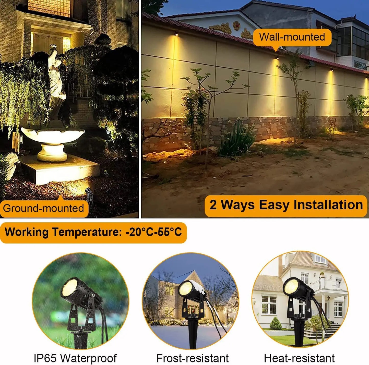AC85-265V 2/4/6/8/10 in 1Outdoor led mobile phone APP garden lawn lamp splicing Bluetooth WiFi smart plug-in floor lamp