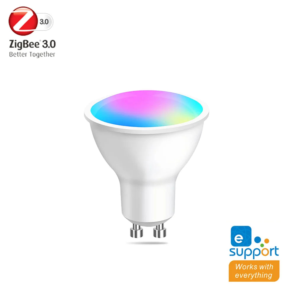 Ewelink GU10 Zigbee Led Light Bulb Wifi Smart Led Lamp RGB CW WW Spotlights Led Bulbs Work With Alexa Google Yandex Smartthings