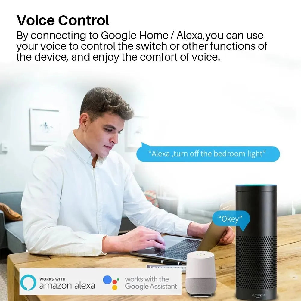 16A EWelink Wifi Switch Mini Smart 2-Way DIY Switches Circuit Breaker Support Sber Sa Маруся Alexa Google Home Alice SmartThings
