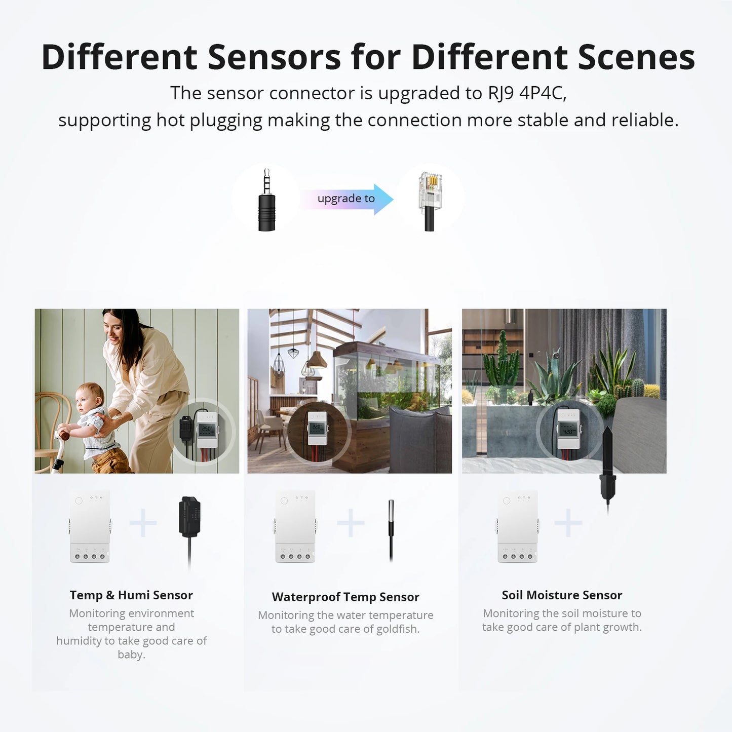 SONOFF TH Origin Wifi Switch Smart Home Controller Temperature Humidity Monitor Switch 20A Max SONOFF TH10/16 Upgrade Version