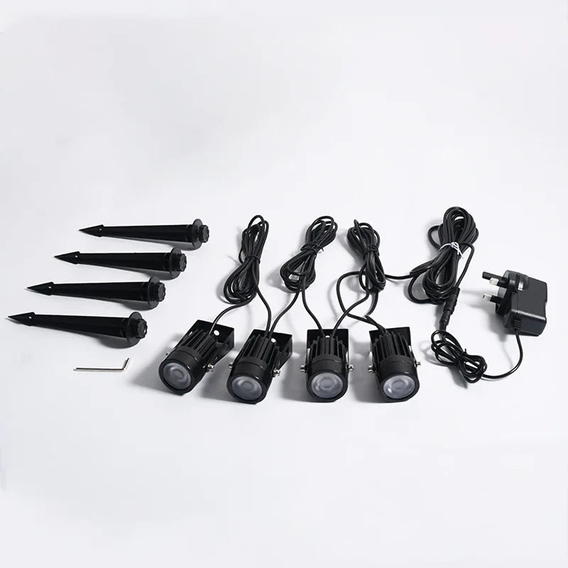 AC85-265V 2/4/6/8/10 in 1Outdoor led mobile phone APP garden lawn lamp splicing Bluetooth WiFi smart plug-in floor lamp