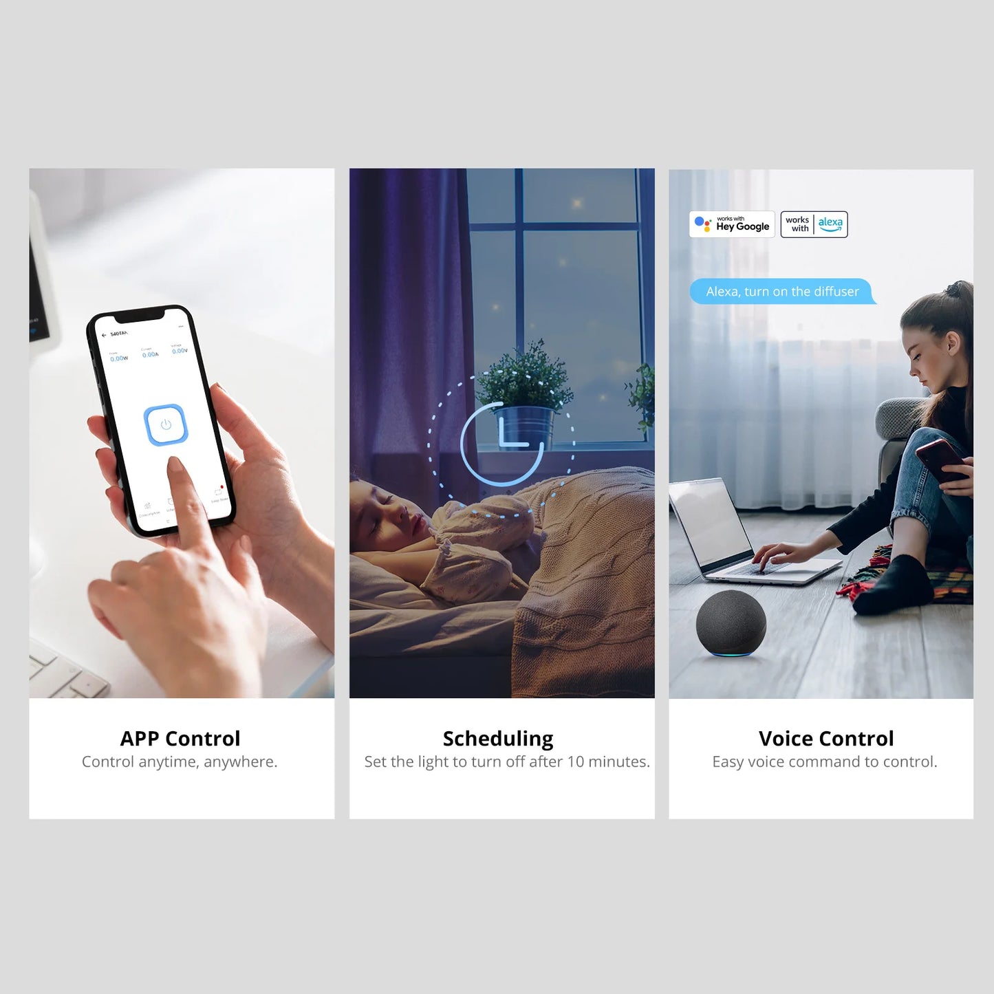 SONOFF S40/ S40 Lite Type A Wifi Plug Smart Socket Wireless Remote Control Works with Alexa Google Home Voice , For eWeLink APP