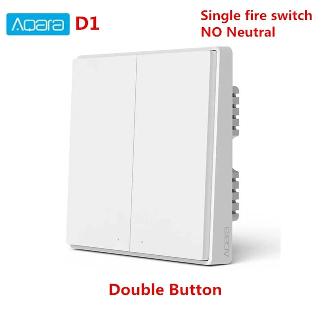 Aqara Smart Wall Switch D1 Zigbee Wireless Remote Control Light Switch Key Neutral Fire Wire For xiaomi mi home homekit