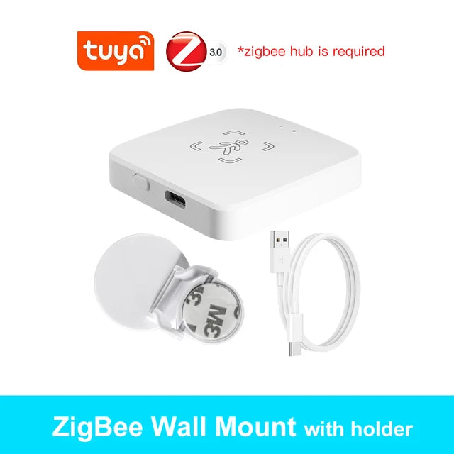 Tuya ZigBee Wireless MmWave Human Presence Motion Sensor With Luminance/Distance Detection Radar PIR Sensor For Home Automation