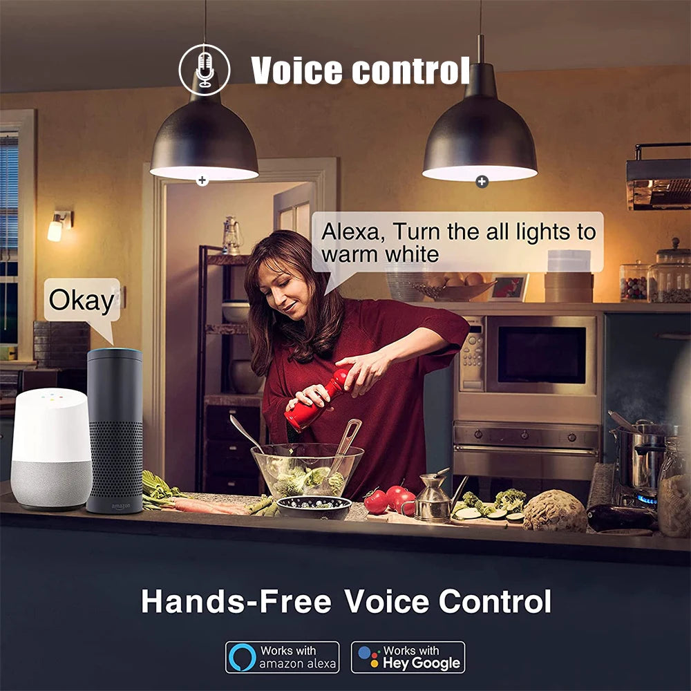 COOLO ZigBee GU10 WiFi Smart LED Light Bulb RGB C+W 5W Dimmable Lamps EWelink APP Control Spotlight Bulb Works With Alexa Google
