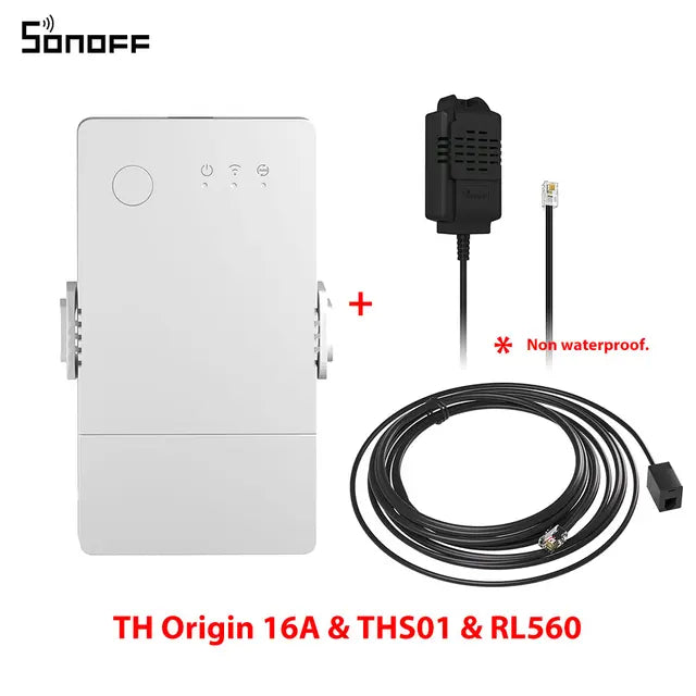 SONOFF TH Origin Wifi Switch Smart Home Controller Temperature Humidity Monitor Switch 20A Max SONOFF TH10/16 Upgrade Version