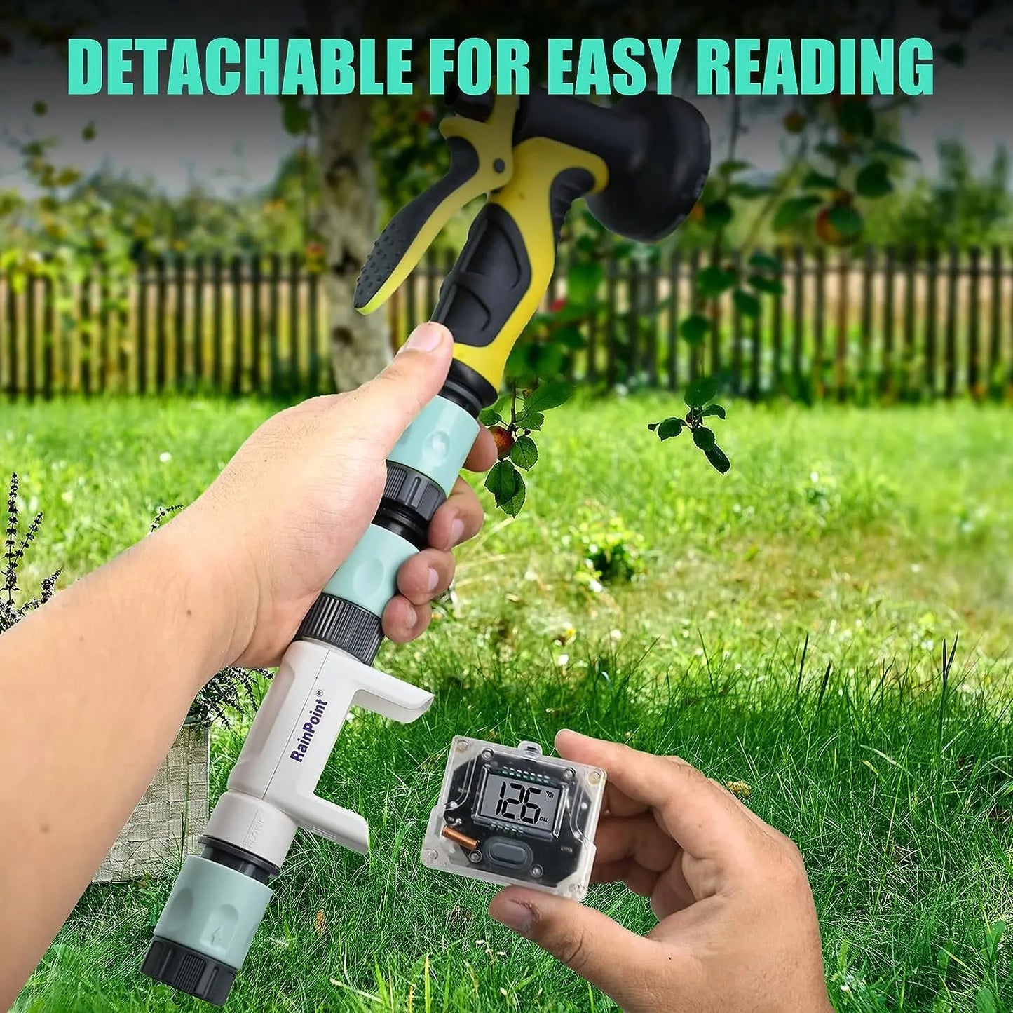 Wifi Smart Water Flow Meter Gauge For Outdoor Garden Hose Watering Irrigation Rv Travel Measuring Water Consumption