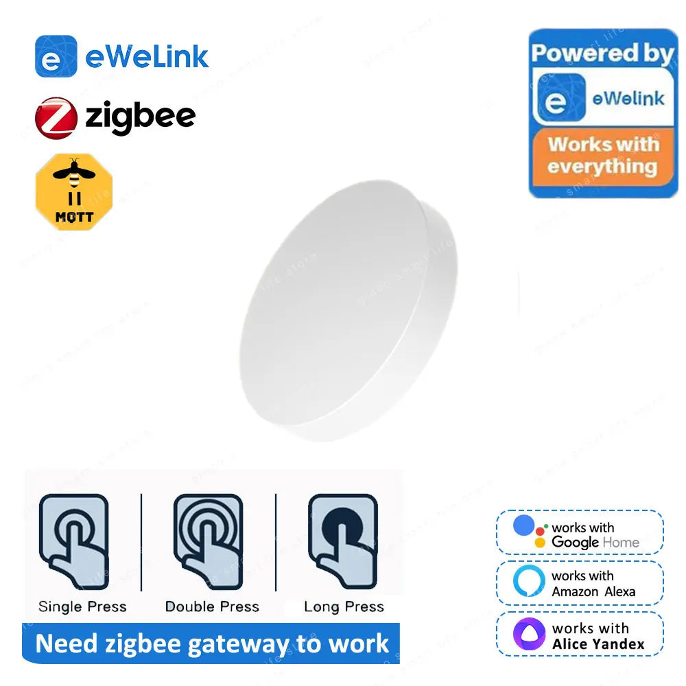 New Zigbee Button Scene Switch Wireless Remote One Key Controller Smart Home Automation Scenario For Ewelink Alexa Google 2Mqtt