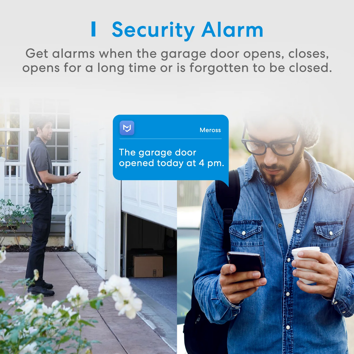 Meross HomeKit Automatic Smart WiFi Garage Door Opener Door Sensors Controller Remote Control Support Alexa Google Home