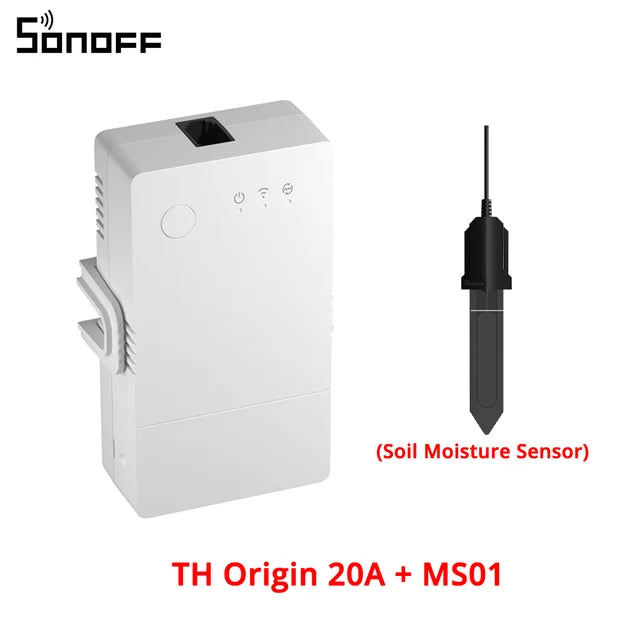 SONOFF TH Origin Wifi Switch Smart Home Controller Temperature Humidity Monitor Switch 20A Max SONOFF TH10/16 Upgrade Version