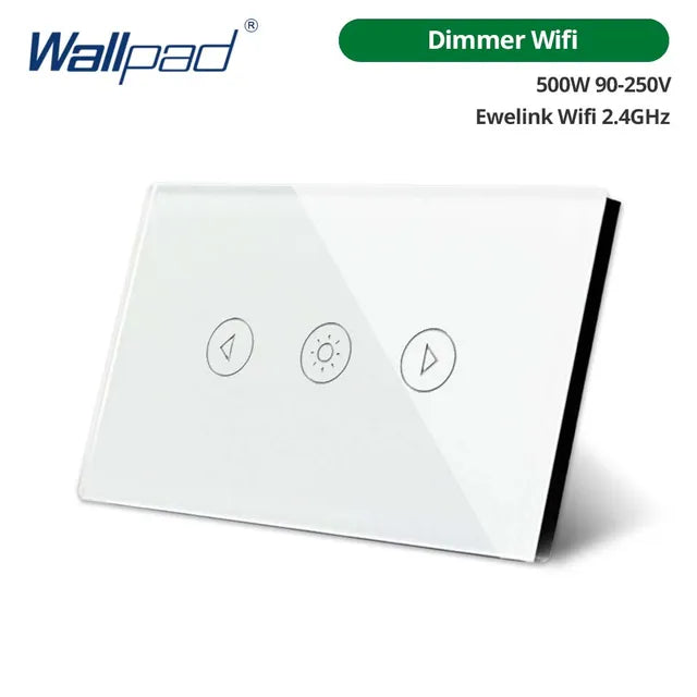 Wallpad Dimmer Wifi Touch Switch US Smart Home Switches Ewelink App Works With Google Home Alexa Voice Control 500W AC90-250V