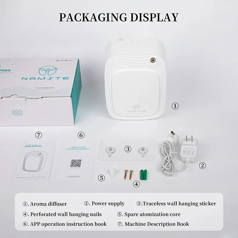 NAMSTE 1000m³ cover Aroma Oil Diffuser Home Electric diffuser Essential Oils Fragrance Diffuser Machine Automatic Air Freshener