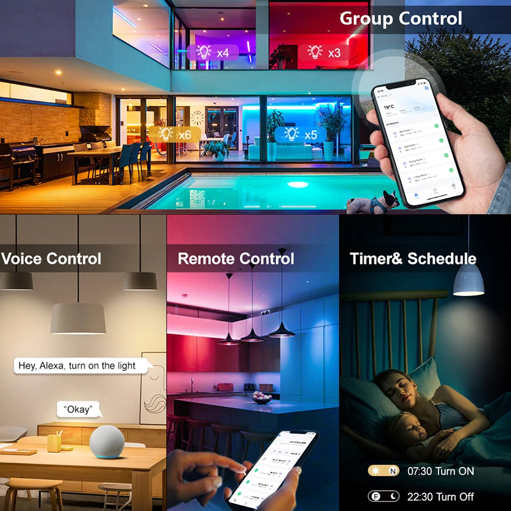 Ewelink GU10 Zigbee Led Light Bulb Wifi Smart Led Lamp RGB CW WW Spotlights Led Bulbs Work With Alexa Google Yandex Smartthings