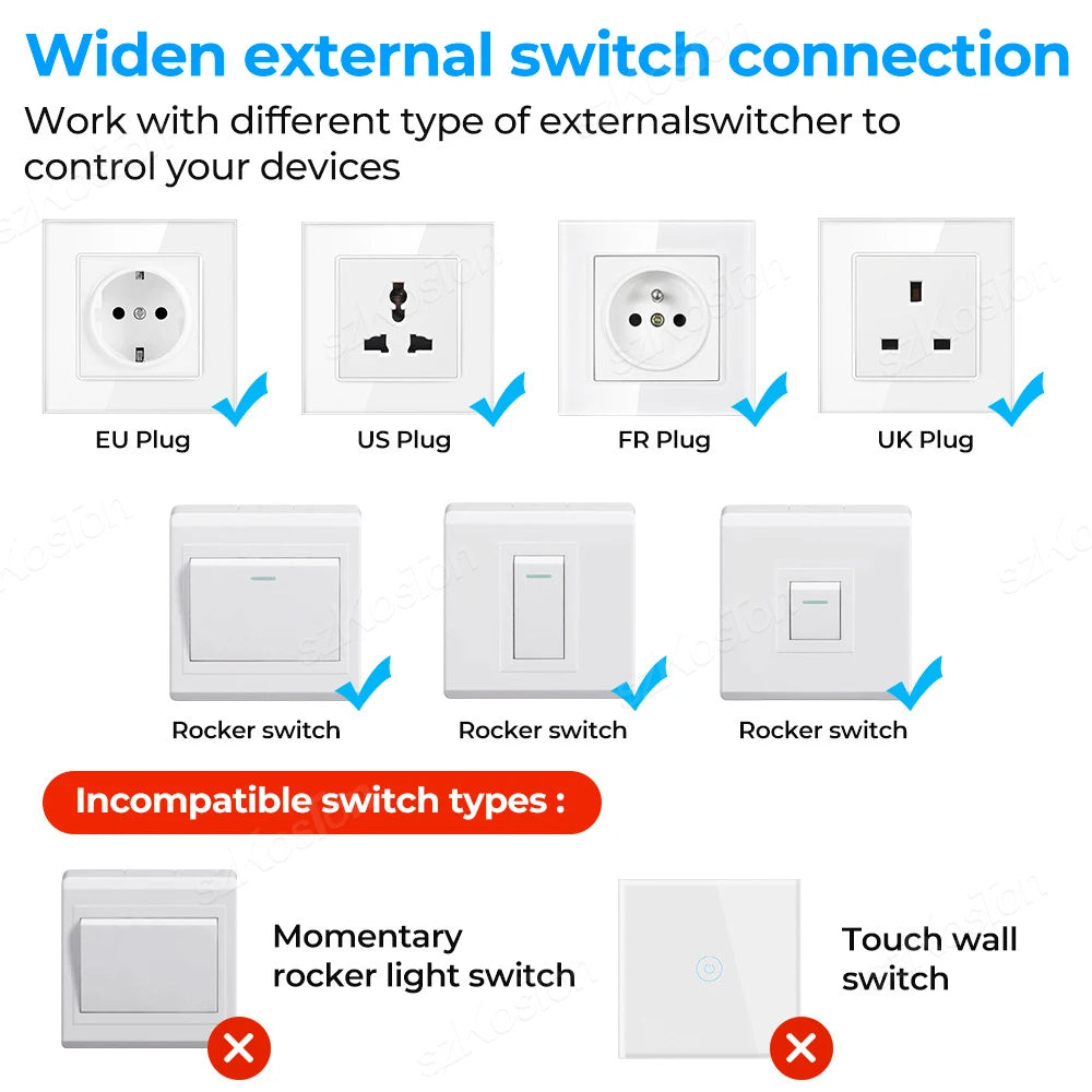 eWeLink APP Mini ZigBee3.0 Smart Switch 16A DIY Breaker Relay Module Timer Voice Control Works with Alice Salute Alexa Google