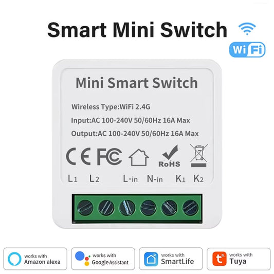 Transform Your Home with the Tuya WiFi/Zigbee Smart Switch Mini Breaker – Effortless Remote Control & Voice Activation for a Smarter Lifestyle