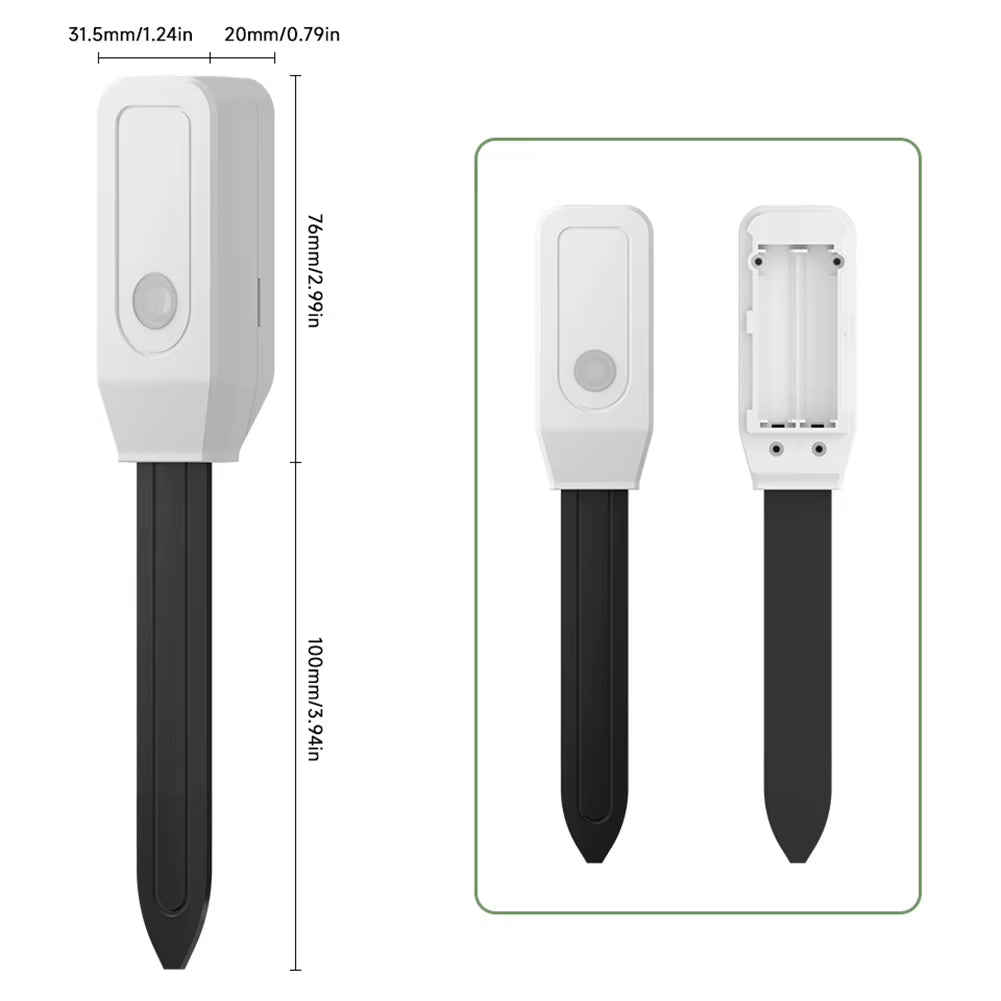 For Tuya Wifi for Zigbee Soil Tester Sensor Real Time Test Temperature Moisture Sensor Remote Monitoring for Flower Potting Tool